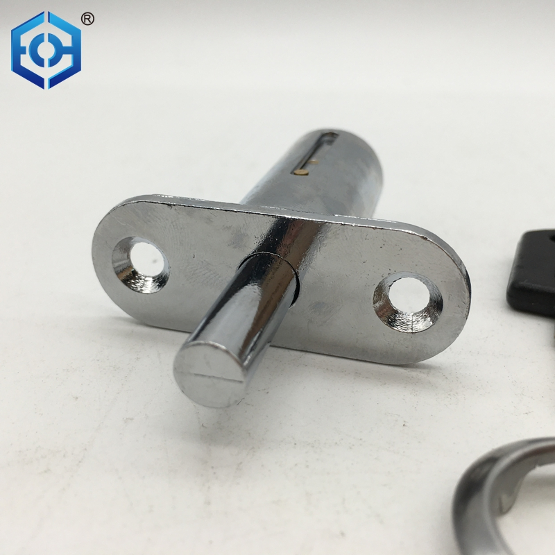 Wholesale Cabinet Wooden Door Flange Fixed Zinc Alloy Sliding Door Lock