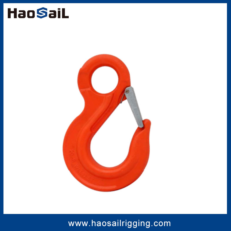 G80 Eye Sling Hook with Latch for Wire Rope Sling and Chain Sling