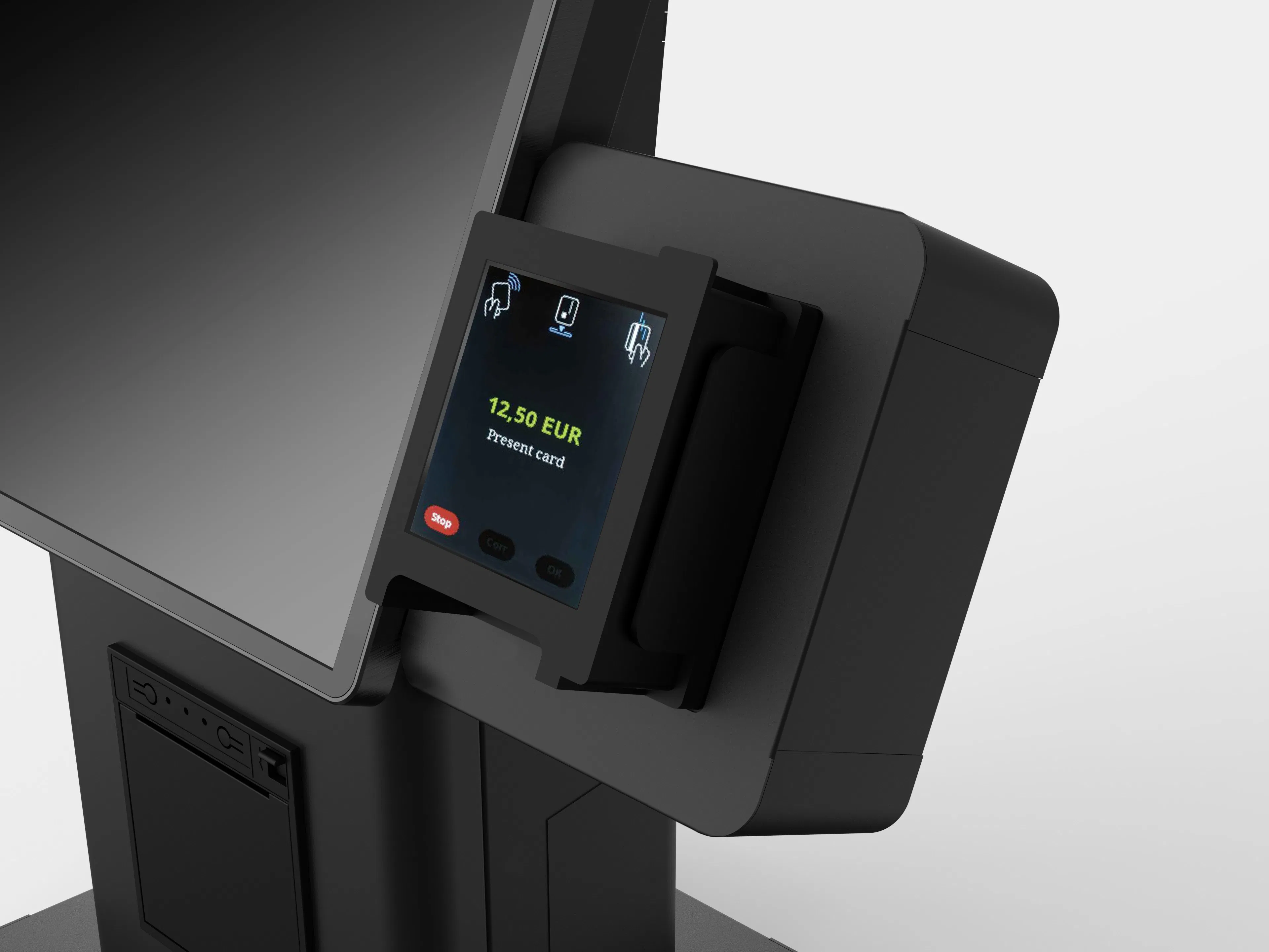 15.6 21.5 Inch Custom OEM ODM Self Check out Payment Kiosk Supermarket Self-Service Ordering Kiosk