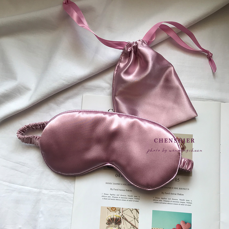 Luxury Gift Custom Label Travel 19mm 100% Mulberry Pure Silk Eye Mask Sleeping