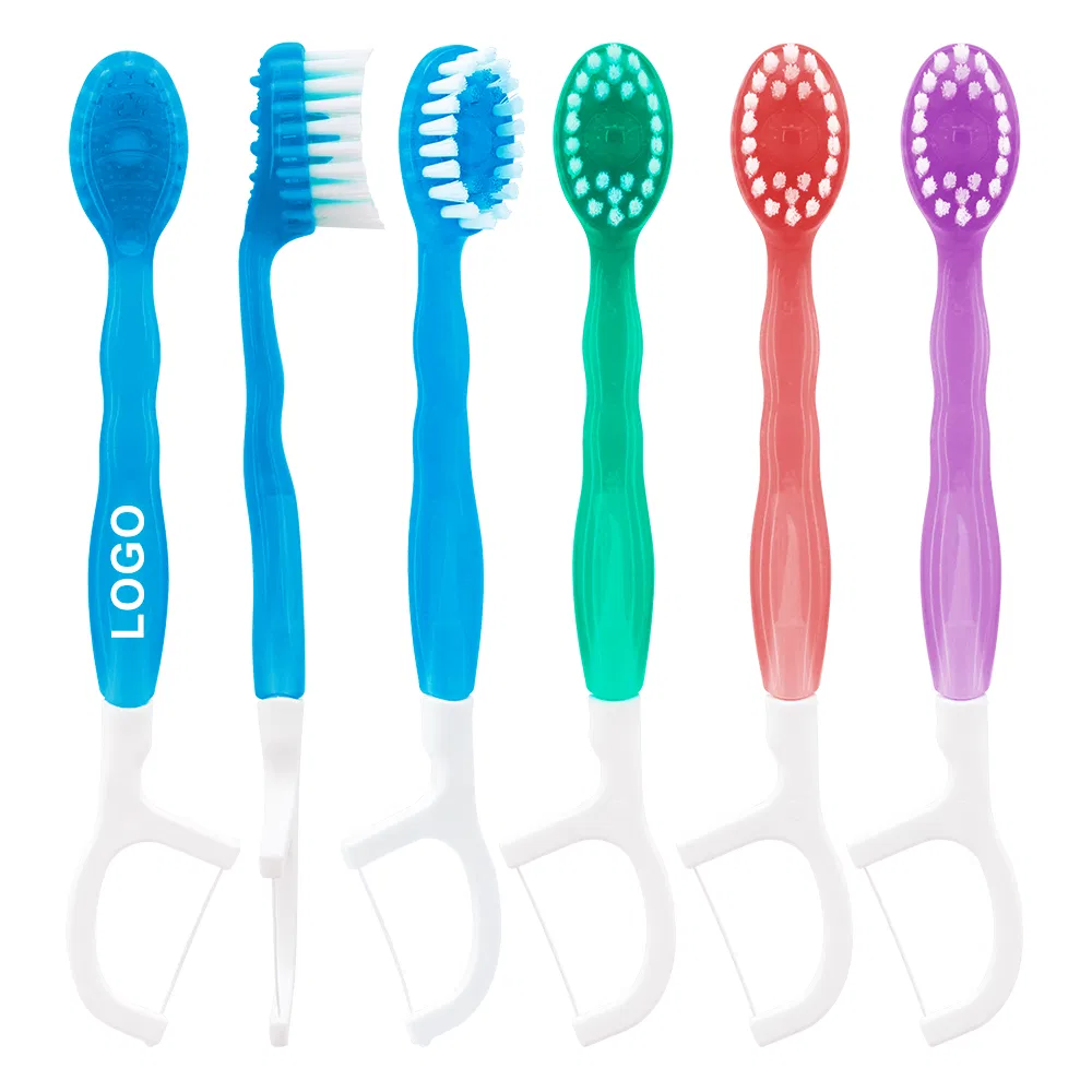 5-in-1 Travel Portable Disposable Mini Toothbrushes with Toothpaste and Dental Floss Picks