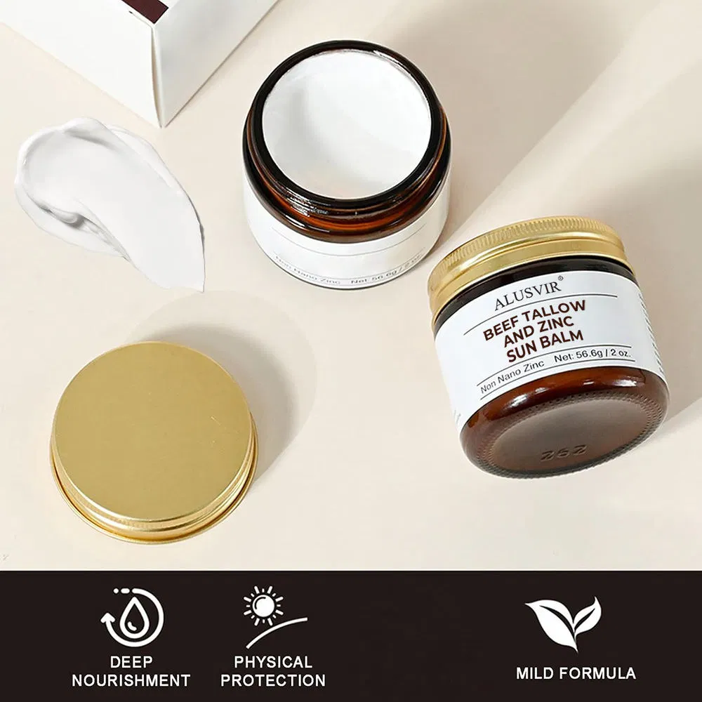 Nourishing Organic Face Moisturizer with Zinc and Beef Tallow Sunscreen
