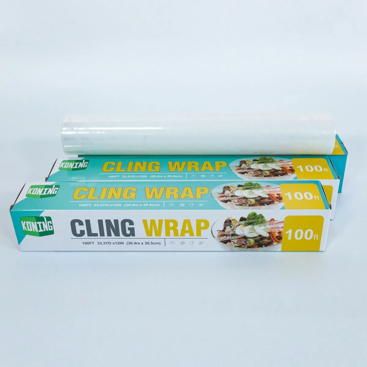 Custom High Transparency Good Adhesion Food Fresh Warp PVDC Cling Film