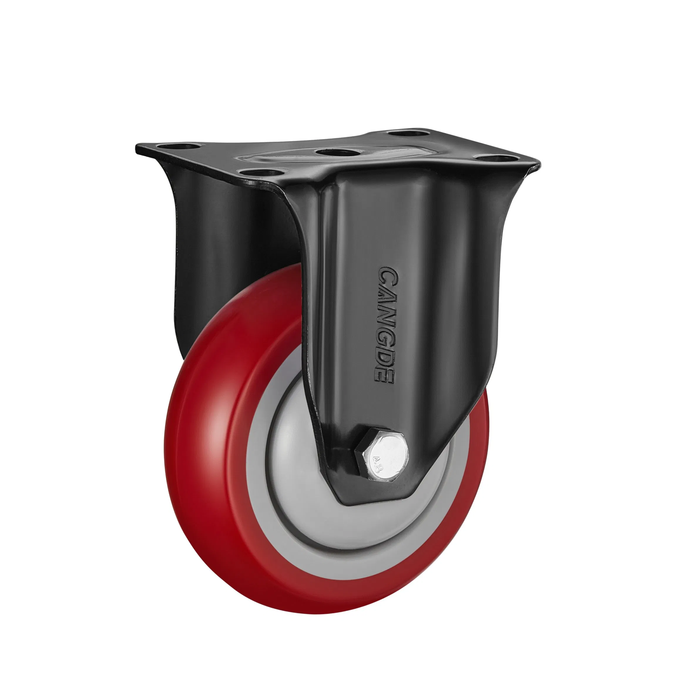 Industrial Castor Swivel PU Caster with Thread Stem for Trolley