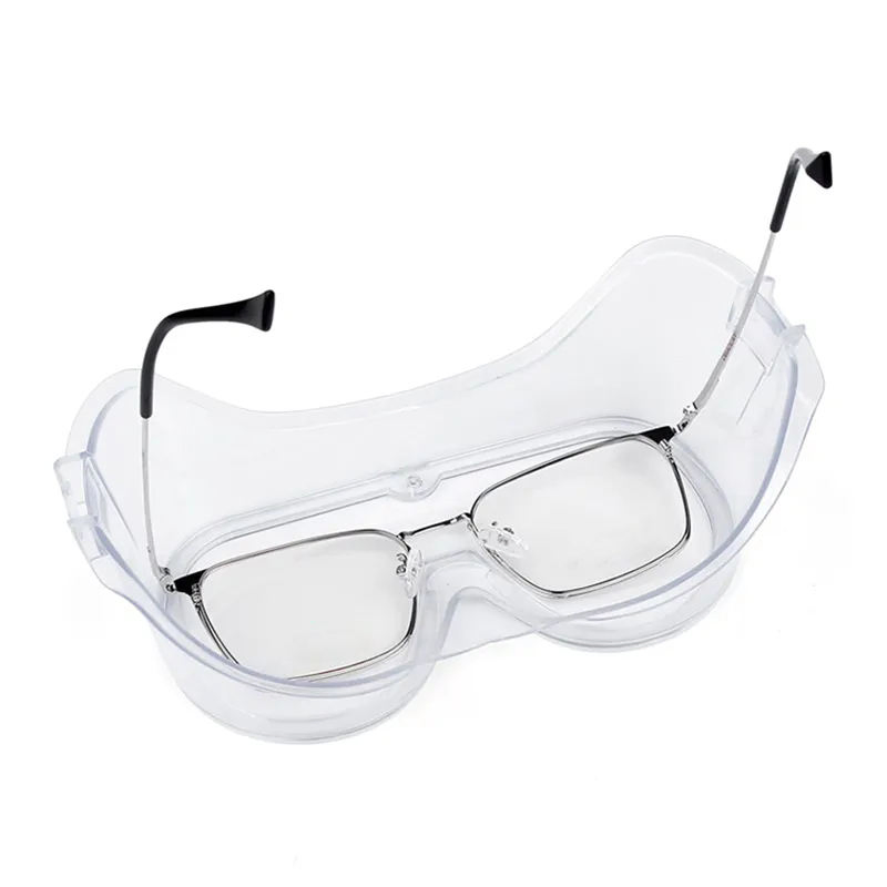 Strength Lens Anti Impact Scratch Splash Lab Work Goggles Clear Safety Glasses