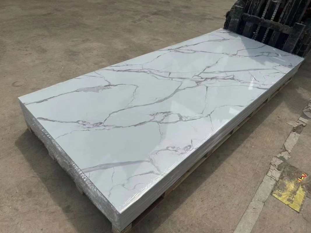 3D Printing Laminate UV Coating Waterproof Wall Panel PVC Marble Sheet