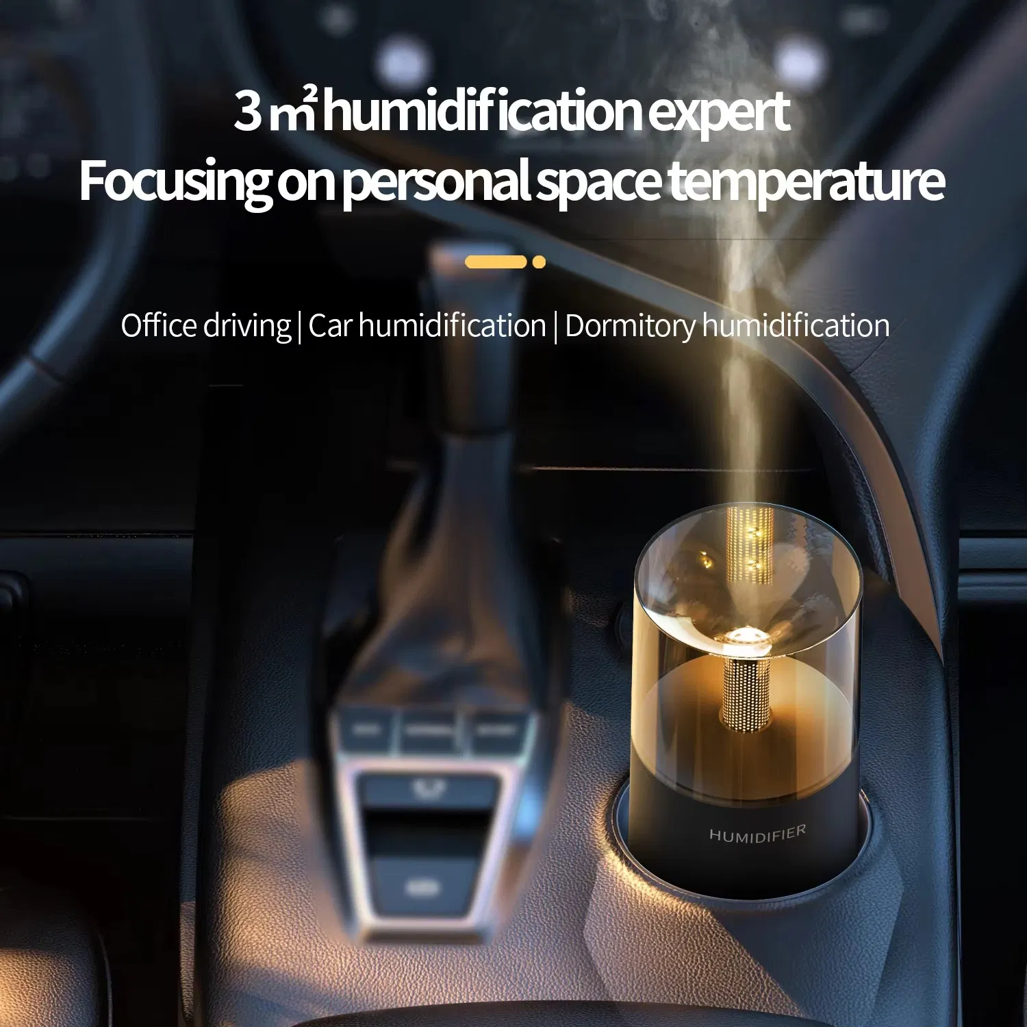 Crack Simulation Flame Diffuser Home Office Fragrance Diffuser Quiet Small USB Color Fog Humidifier Oil Diffuser for Enhanced Air Quality