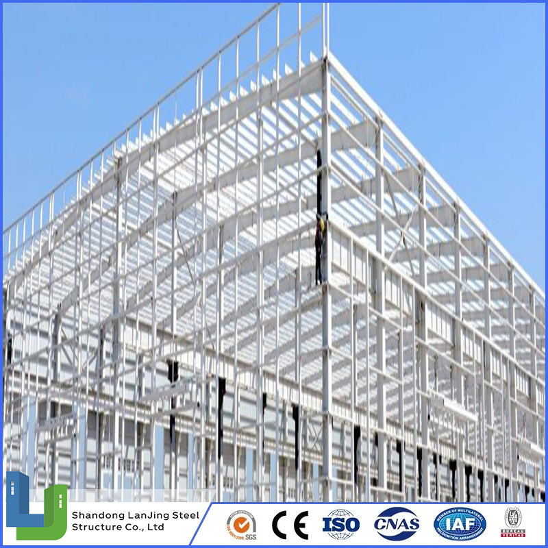 Fabrication Conventional Large-Span H Columns Beams Welding Galvanized High Quality Structure for Warehouse Workshop Hangar Garage