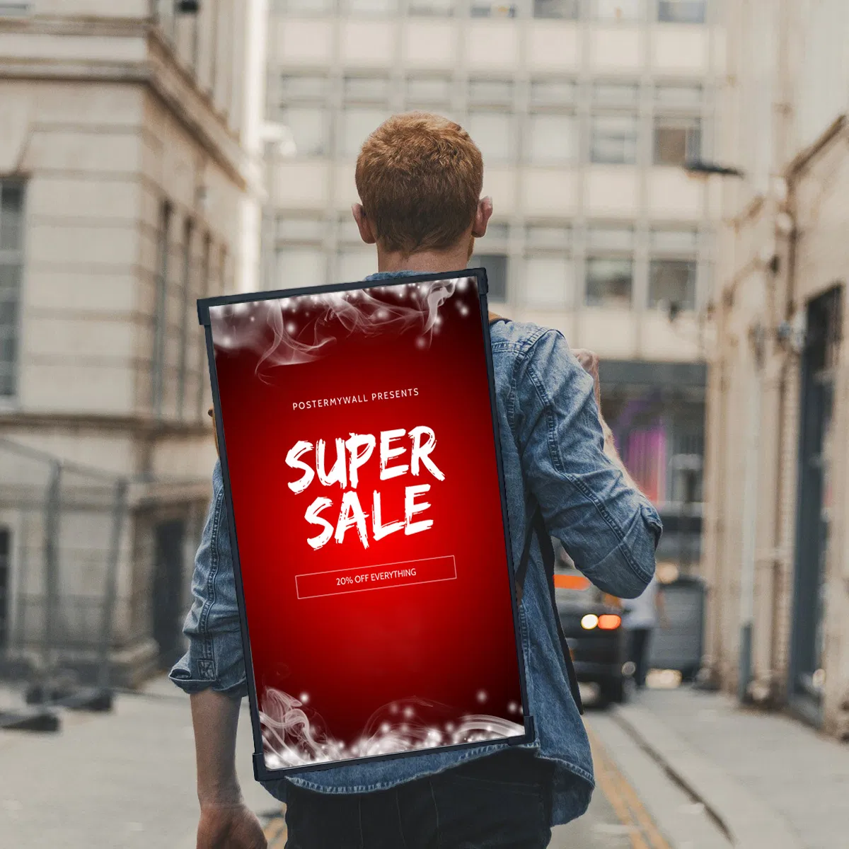 Portable Outdoor LED/LCD Digital Display Screen Advertising Equipment 21.5/32 Inch Video Player Factory Walking Move Electronic Backpack Billboard