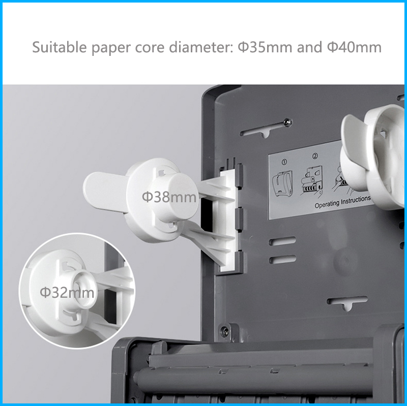 Manual Auto Cut Hand Paper Towel Dispenser Paper Holder for Jumbo Roll Hand Paper Towel Rolls Manufacturer