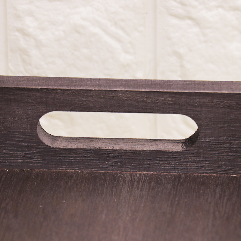 Rustic Wooden Nesting Multipurpose Serving Trays with Handle