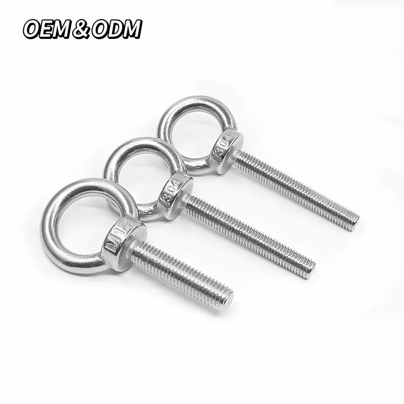 Lifting Bolt DIN580 M3 Forged Lifting Rigging Eye Bolt Anchor 316 304 Stainless Steel