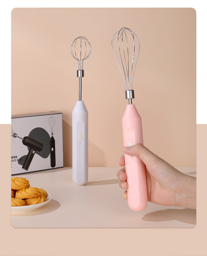 Kitchen Gadgets 2025 Hand Whisker Milk Frother Coffee Cake Food Mixers Electric Egg Beater