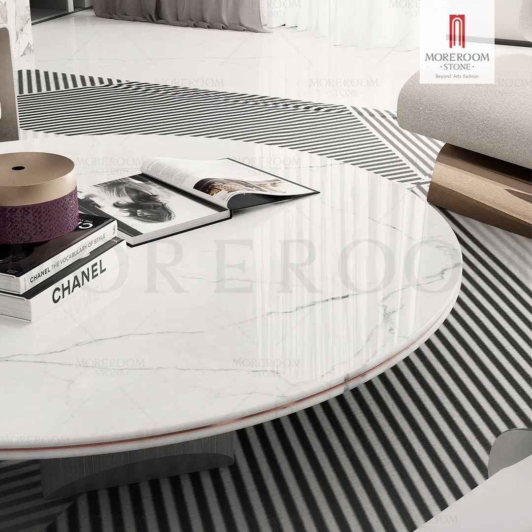 Luxury Stone Statuario Oro Porcelain Polished Glazed Marble Look Slab Tile Cladding Living Room Hotel Interior Decoration Customized Marble Slab