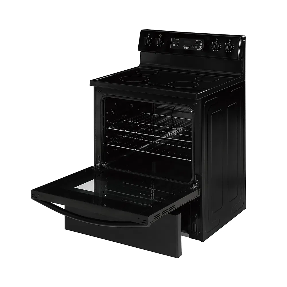 4 Plate Cooktop Home Freestanding Stainless Steel Gas Range Built in Oven