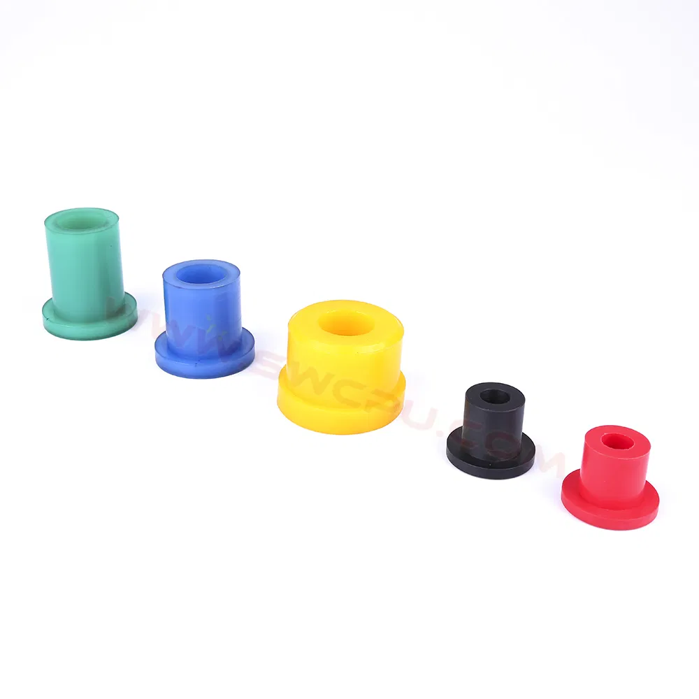 Customize Casting Molding Polyurethane HDPE Silicone Rubber Bushing, Flange Sleeve Bushing