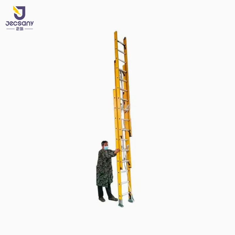 Industrial Grade Fiberglass Extension Ladder Corrosion-Resistant