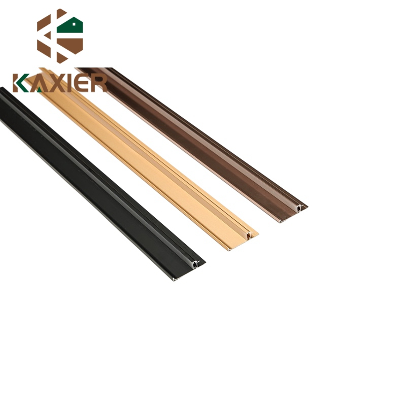 Decorated Aluminum Tile Edging LED Lighting Trim Profile for Outside Corner Protector Metal Strip with Holes