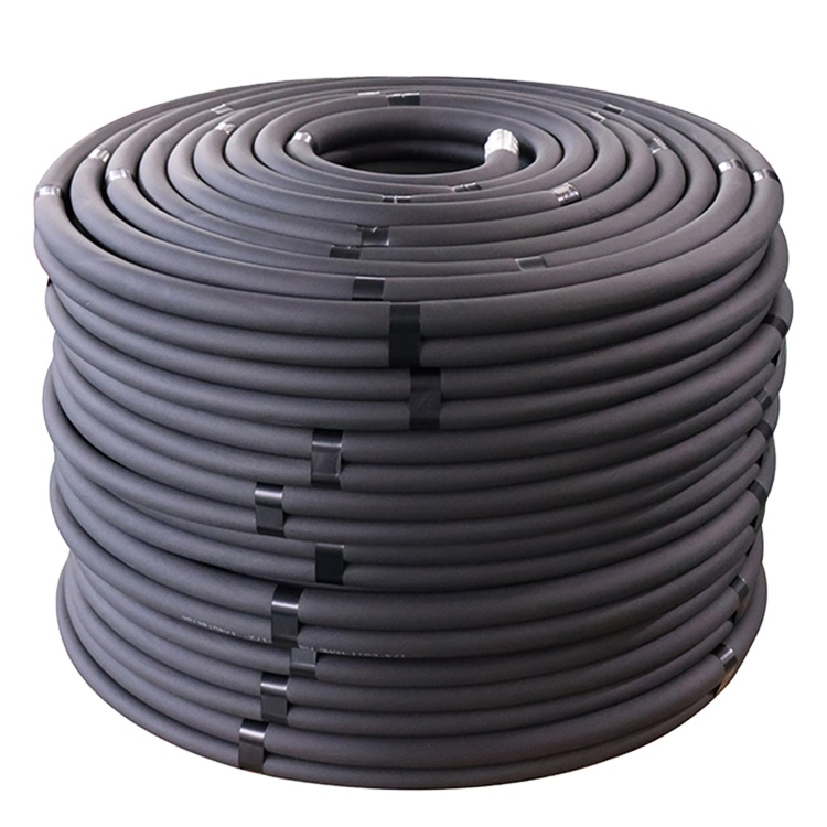 Black Rubber Copper Pair Coil Insulated Pipe for Mini Split Air Conditioner