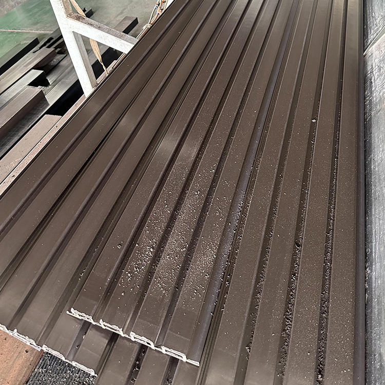 100*50mm Wood Plastic Composite Waterproof Exterior Fluted Outdoor WPC Wall Panel