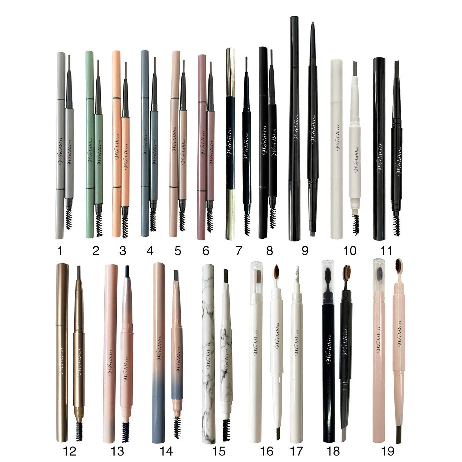 Long Lasting OEM High Pigment Ultra Thin Vegan Eyebrow Pencil