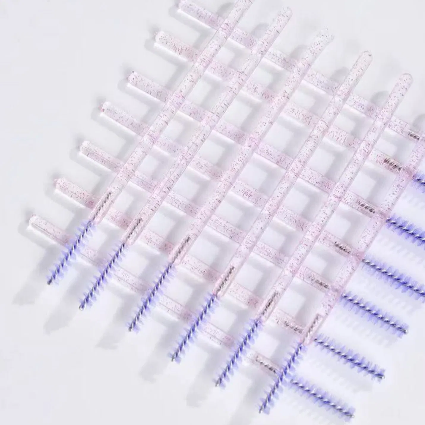 Wholesale 50PCS/Pack Plastic Sparkle Mascara Brushes for Make up and Eyelash Extension Cleanser Brush Wholesale