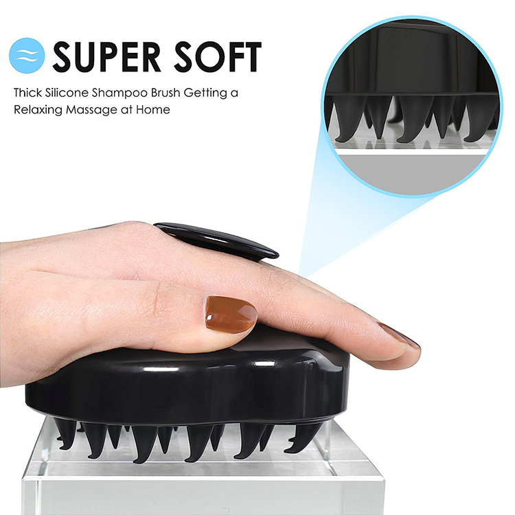 Professional Silicone Shampoo Brush Household ABS Hair Scalp Massager