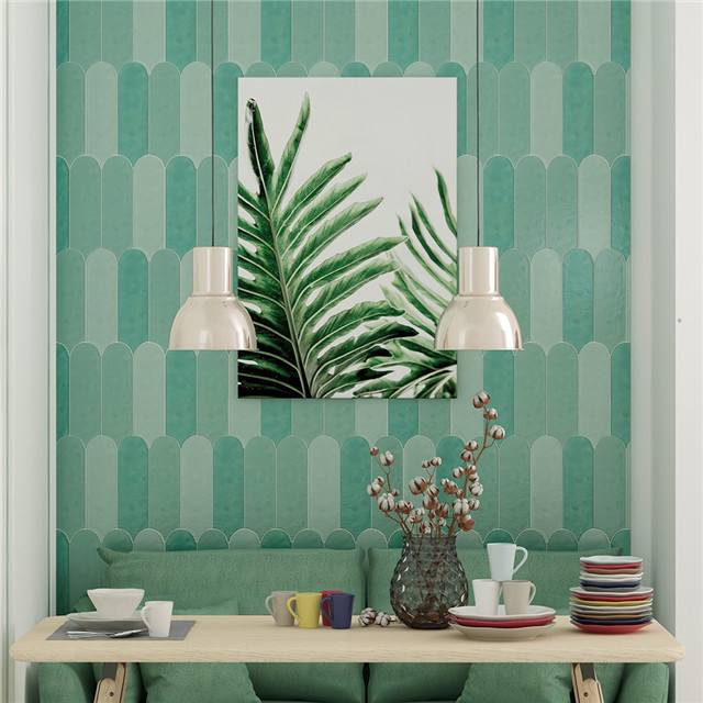 Peacock Feather Subway Decor Wall Tiles Bathroom Kitchen Backsplash