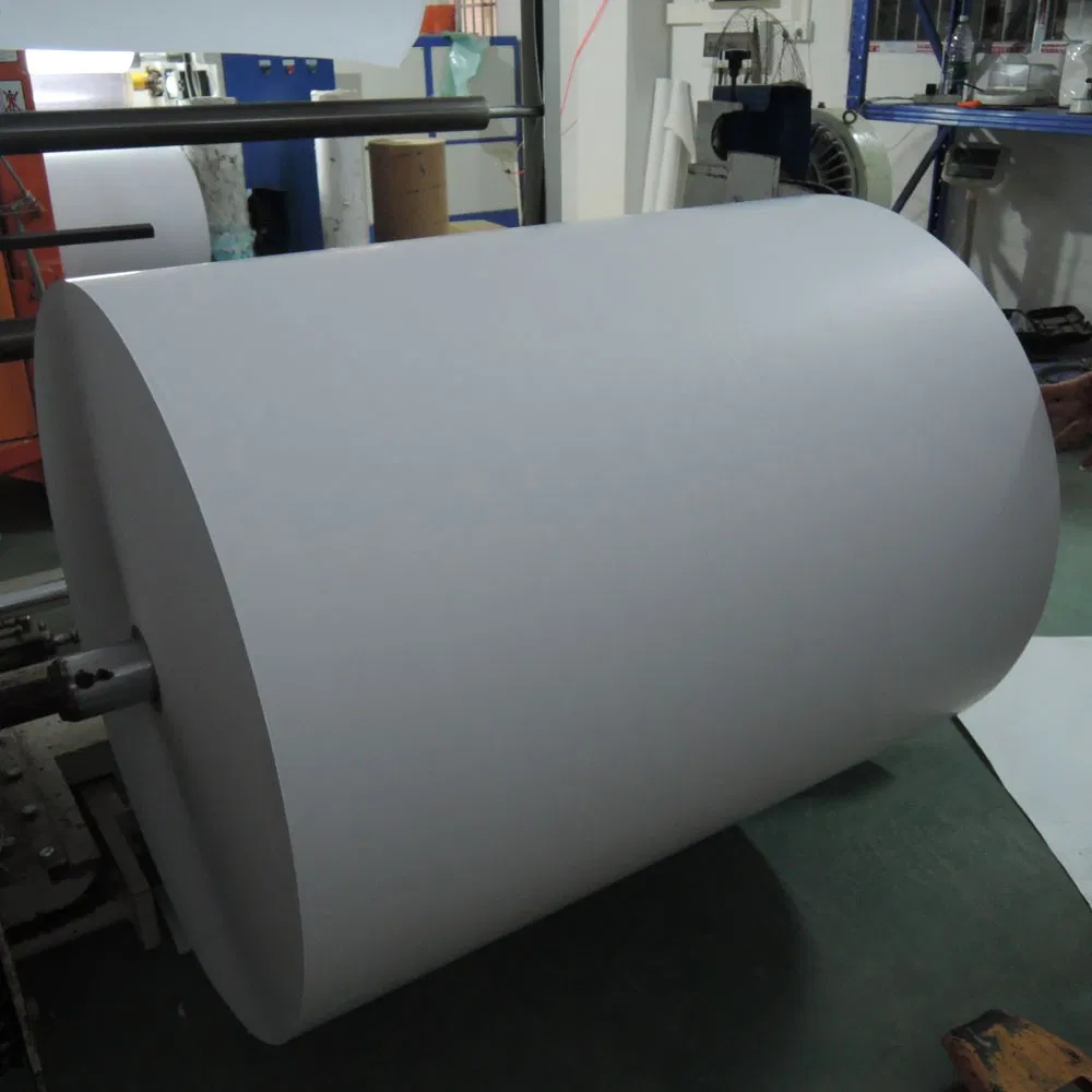 Adhesive Thermal Paper Art Paper PP Pet Film Materials Jumbo Roll Label