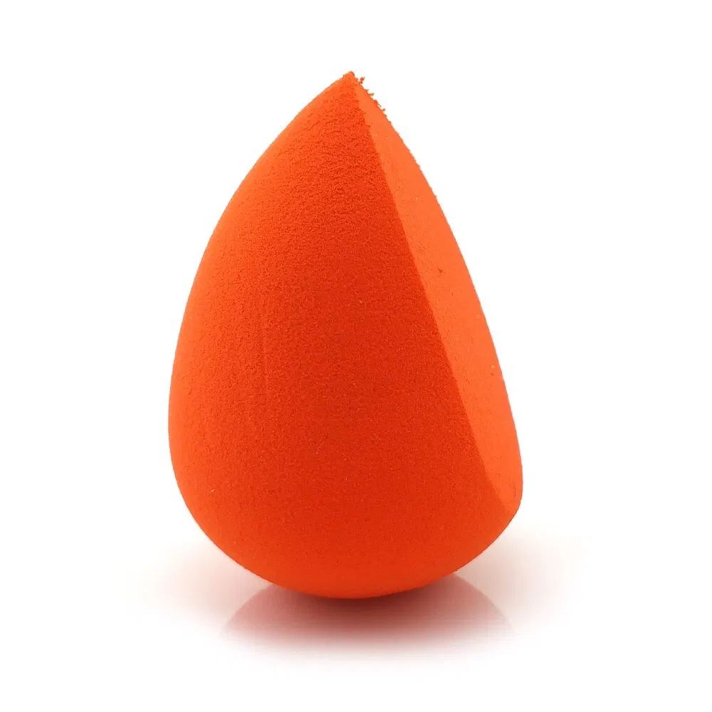 Dry and Wet Dual Use Non Latex Cosmetic Puff Oblique Cut Tools Water Drop Shape Foundation Sponge