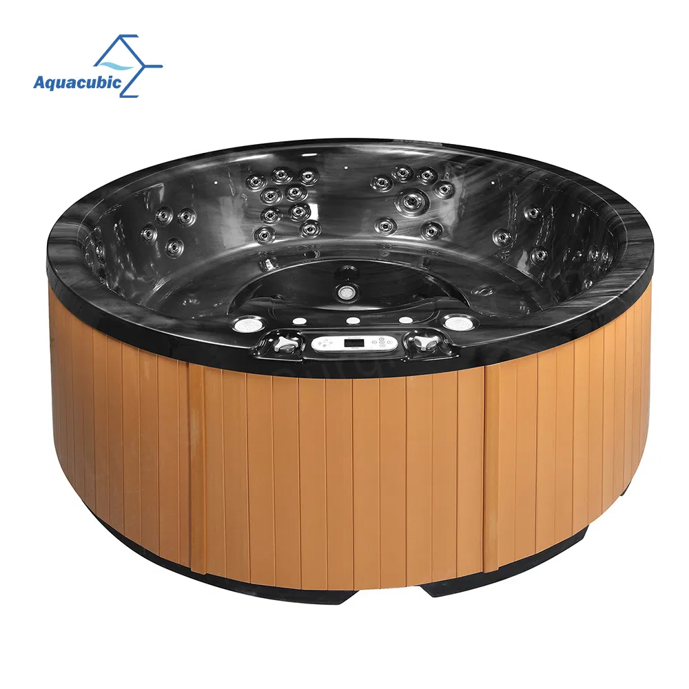 Factory Wholesale Round Black Garden Outdoor Massage SPA Hot Tub for Indoor Outdoor Jacuzy