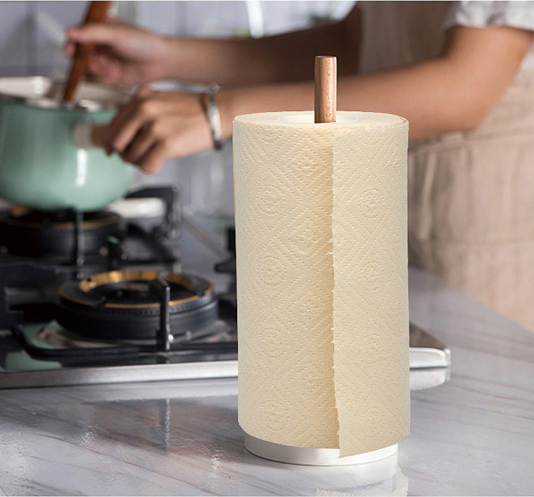 Bamboo Virgin Pulp Unbleached High Quality Laminated 2 Ply Blotting Paper Kitchen Paper Towel Kitchen Roll Tissue Paper Towel