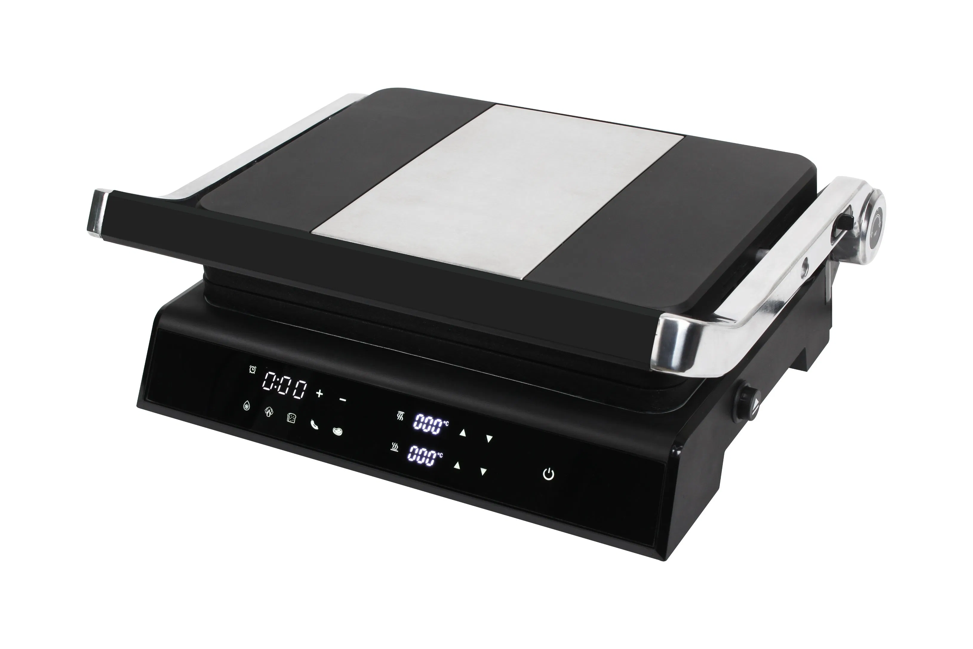 4 Slice Digital Contact Press Grill with Detachable Nonstick Plate Stainless Steel Panel