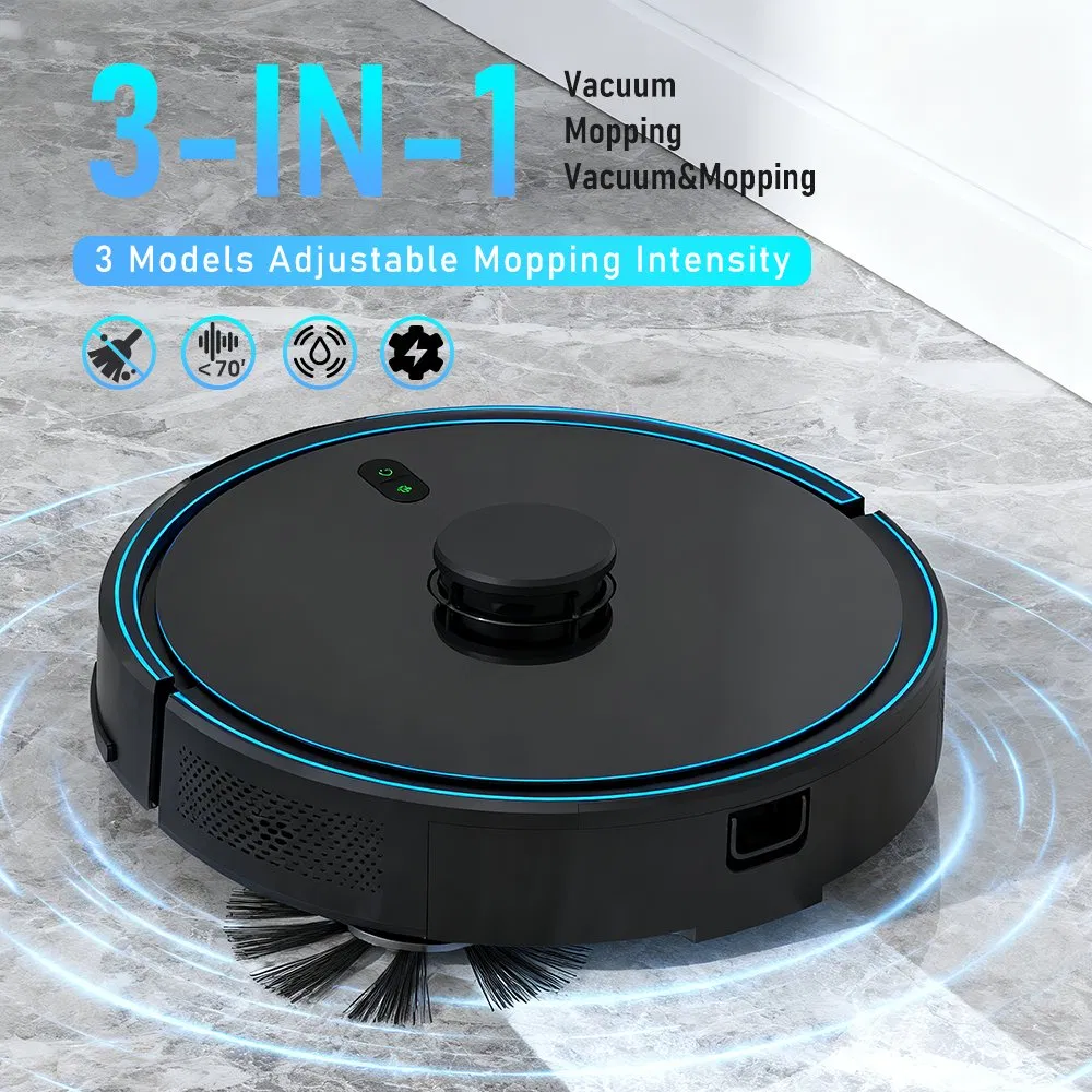 Smart Indoor Auto Mop Wash, Lidar Navigation, and 1700PA Strong Suction for Multi-Surface Homes Cleaning Robot