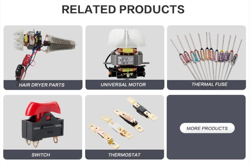 Normal Folded Ionic Fan Blade Custom Hair Dryer Parts with Good Price