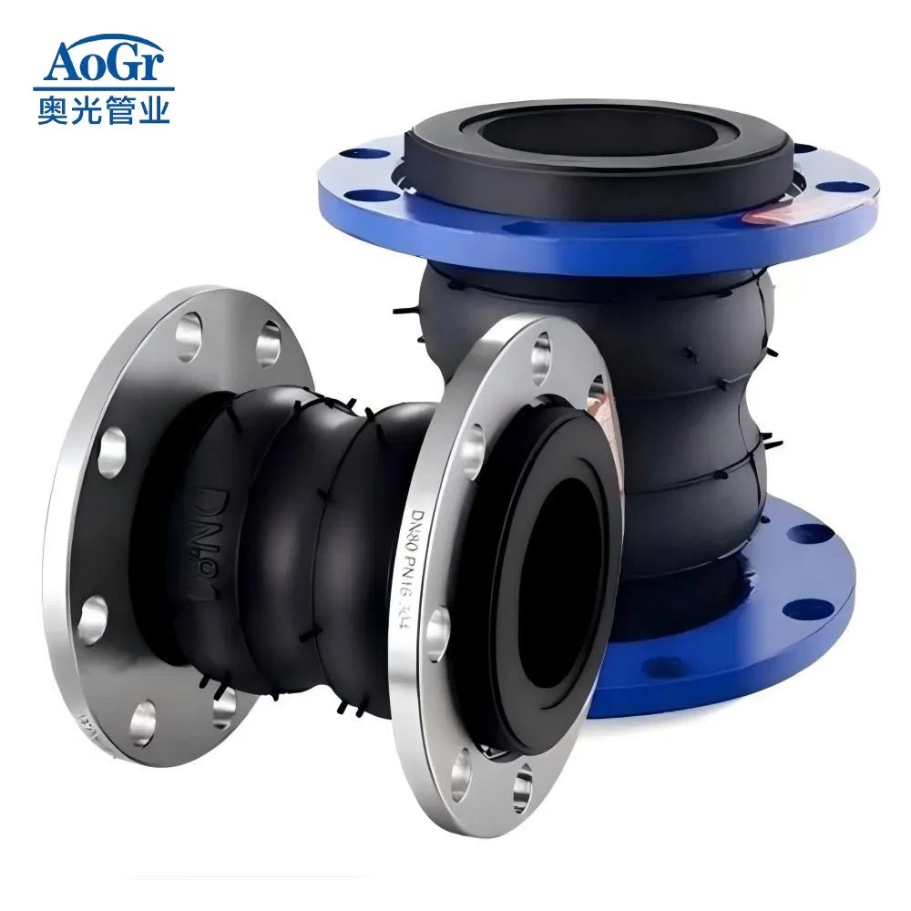 Corrosion Resistant Single/Double Sphere Flexible EPDM/NBR Rubber Expansion Joint/Pipe Joint PN6/PN10/PN16/PN25/ANSI B16.5 Class 150 lb for High Temperature Use