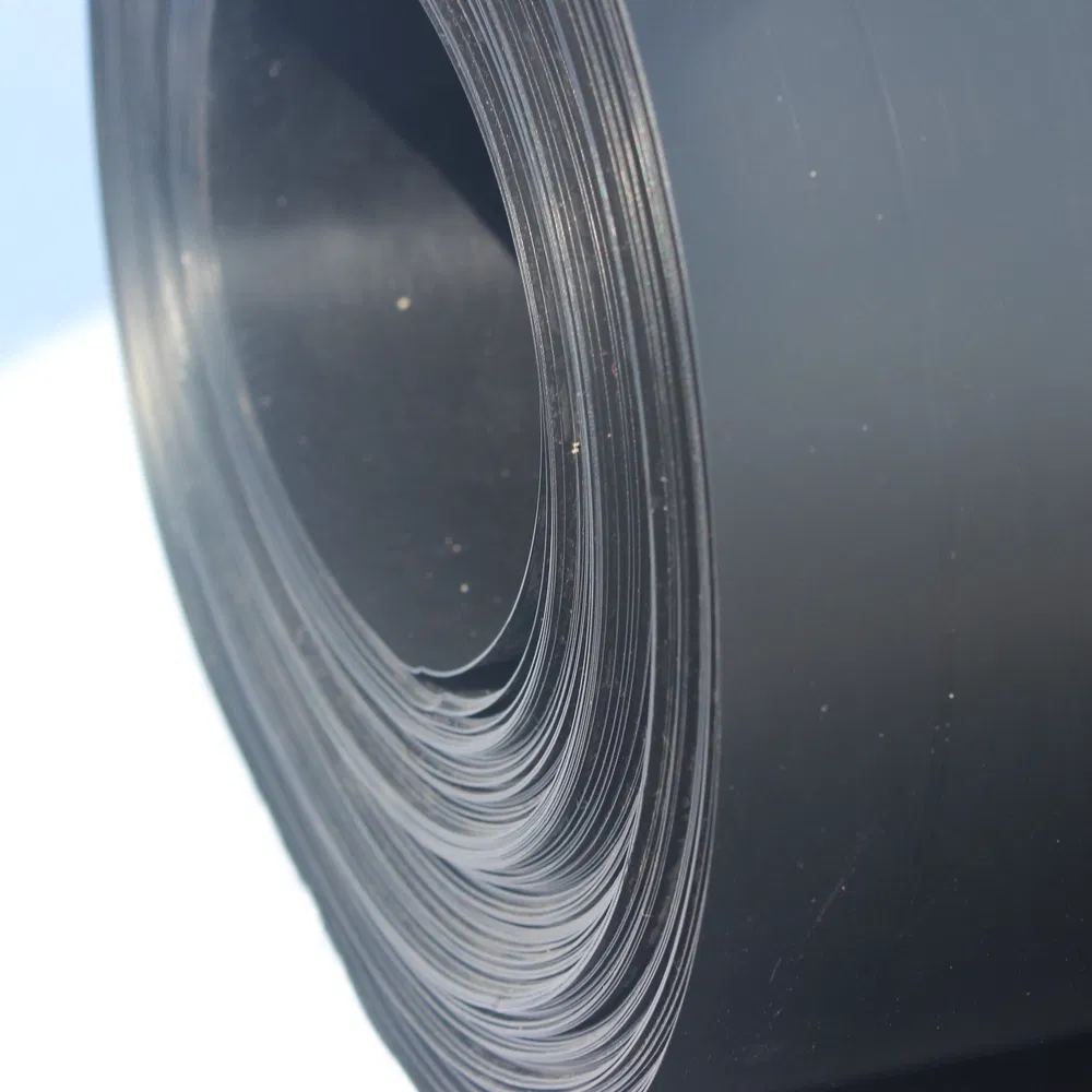Pond Liner Waterproof Sheet Fish Farm Good Flexibility Single Sided Construction Use Geomembrane Agricultural Fish Shrimp Farming HDPE Geomembrane