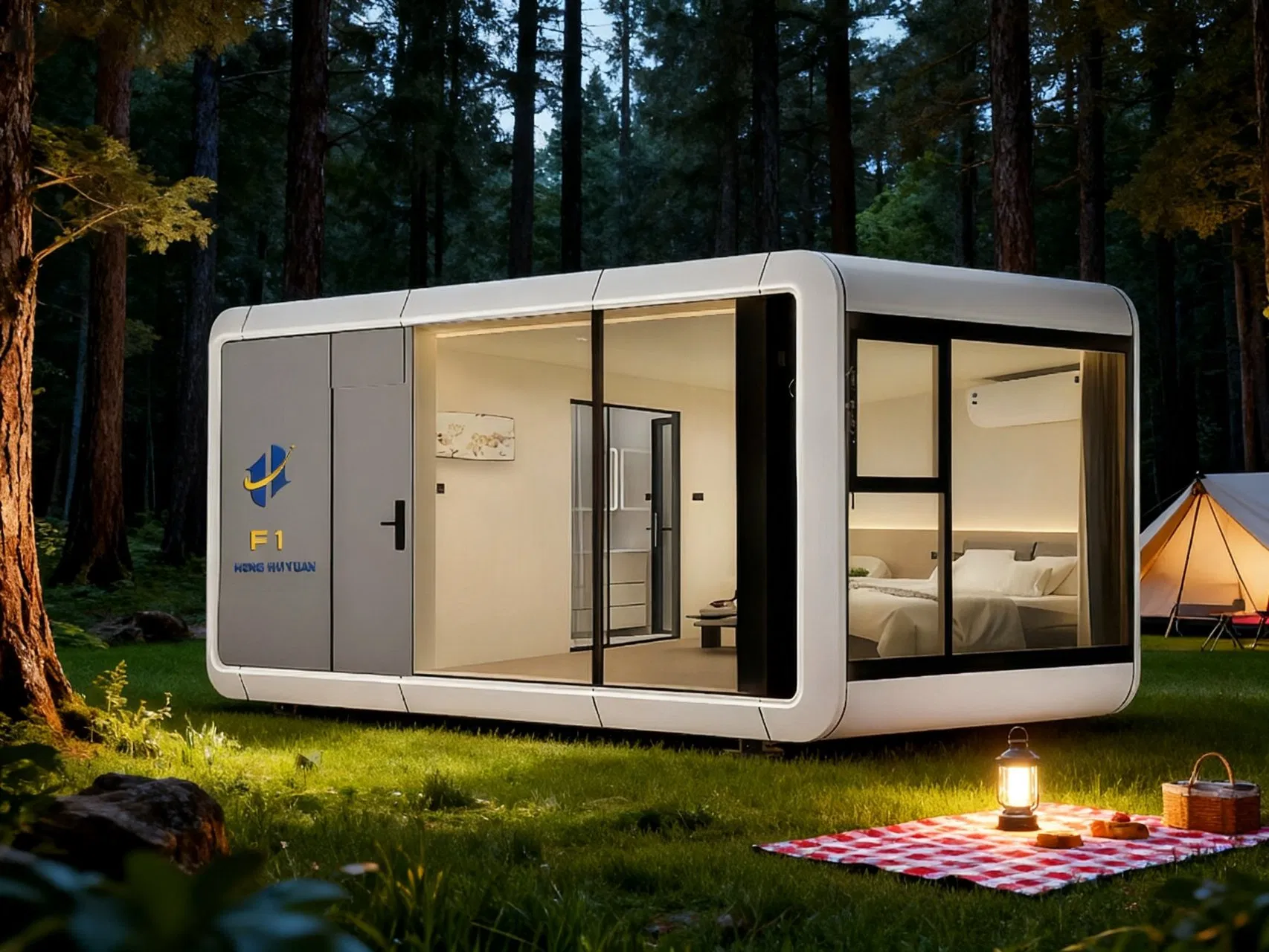 Smart Prefabricated Capsule House with Solar Power for off-Grid Living Patented Design