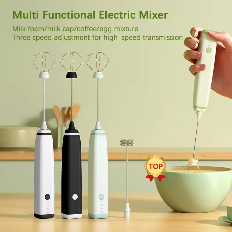 Electric Milk Foamer a Milk Frother Battery Operated Coffee Frother for Milk Foaming Latte Cappuccino Frother
