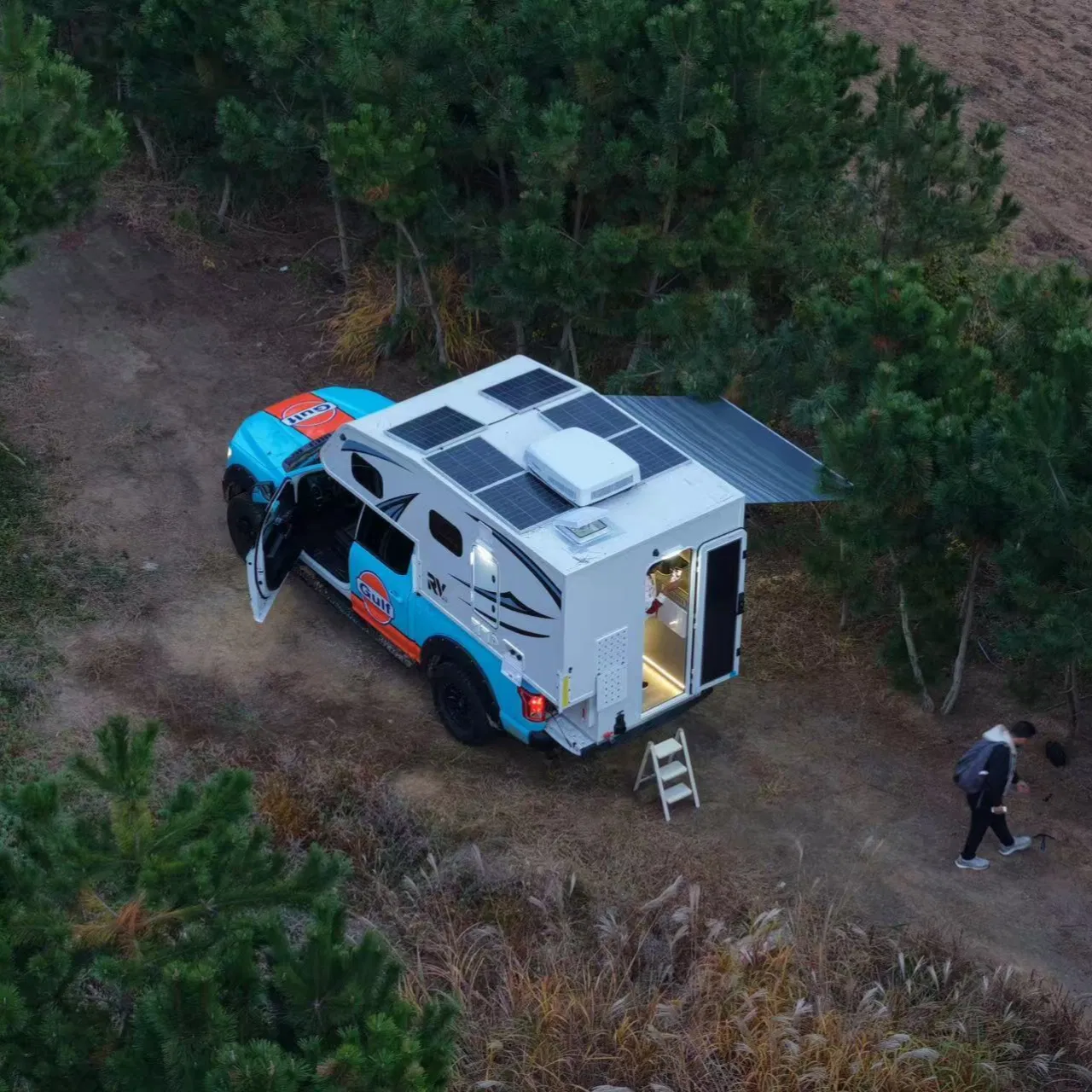 Advanced Safety Hard Top Truck Camper with Reinforced Roof and Anti Roll Bars Included