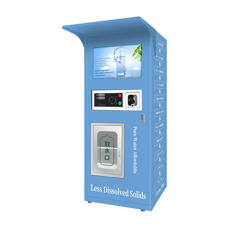 Automatic Water Dispenser - RO Reverse Osmosis Self-Service Coin-Operated with Barcode Scanning and Card Swiping Direct Drinking Water Machine