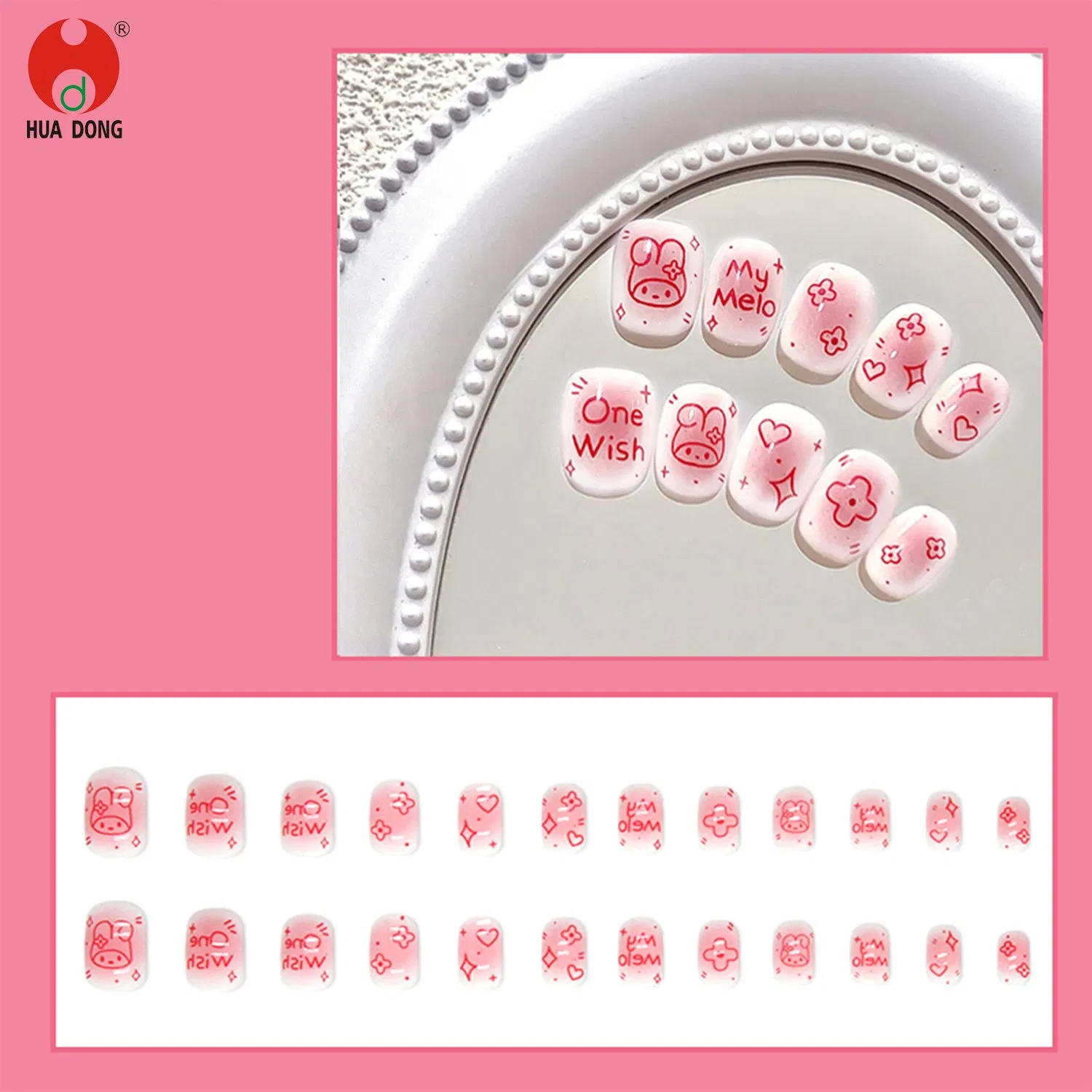 New Product Nail Tips Press-On Nails Cute Nail Art Manicure Set Custom Nail Tips Trendy Nail Designs Long Nail Tips Nail Glamour Kids Manicure Kit Fancy Nails