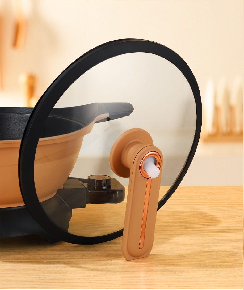 Chinese Wok Pan Non Stick Deep Dish Electric Wok Cooker 30cm