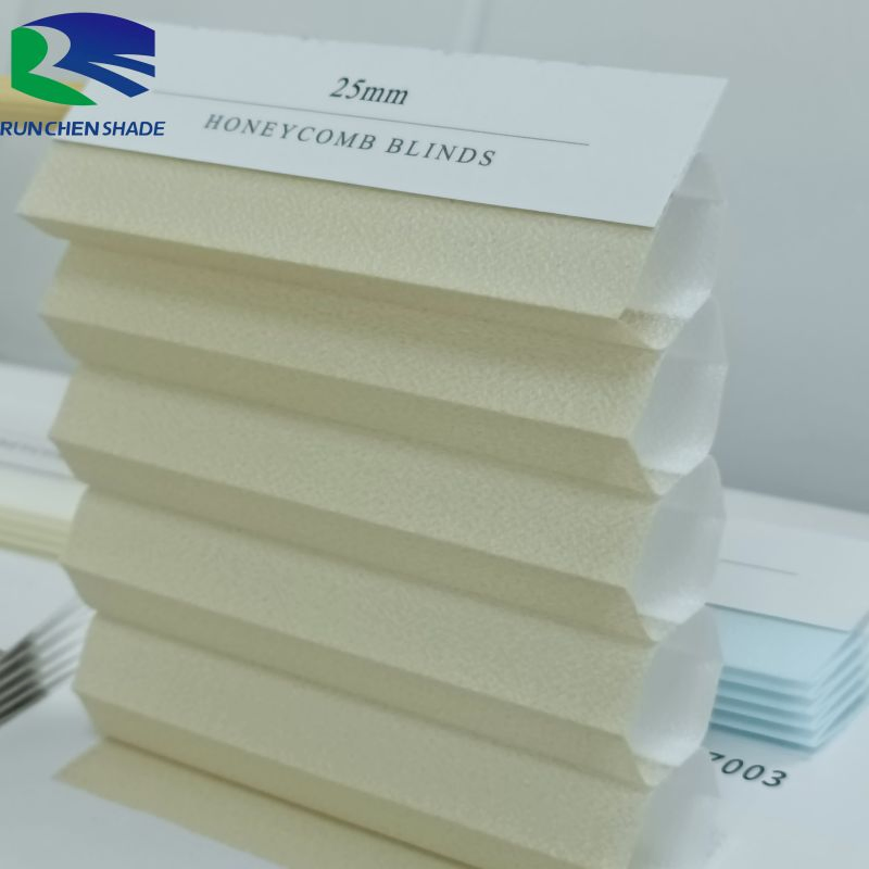 Motorized Remote Control Cellular Shades Customized Easy Charge Full Blackout Honeycomb Blinds for Home and Office