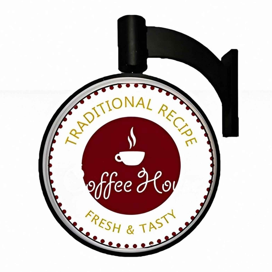 Customizable Round LED Signs 40cm/50cm/60cm Automatic Rotating LED Advertising Light Box