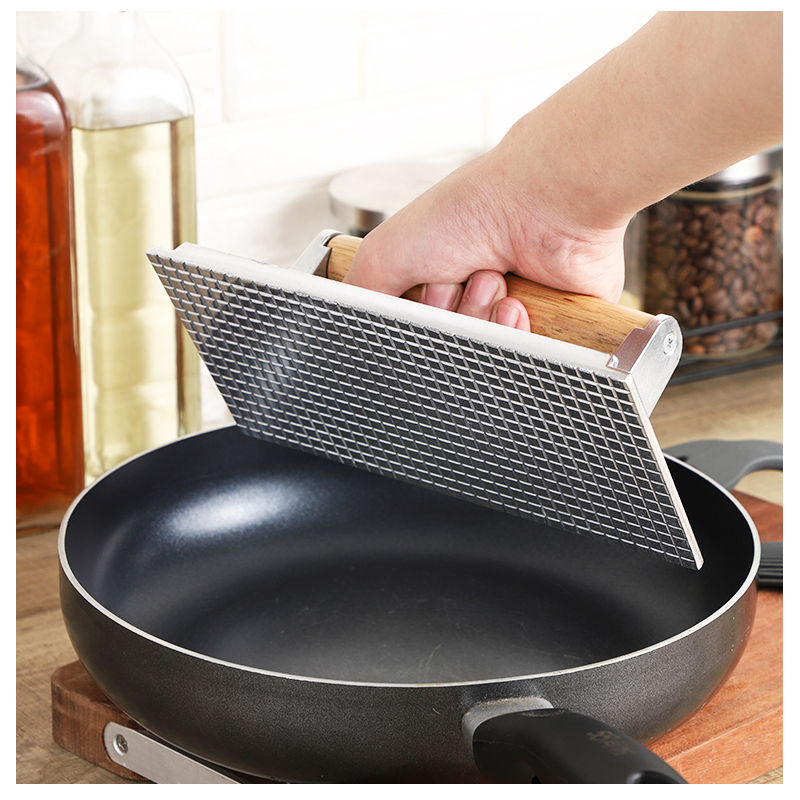 Heavy-Duty Aluminium Meat Press for Flawless Burger Creation