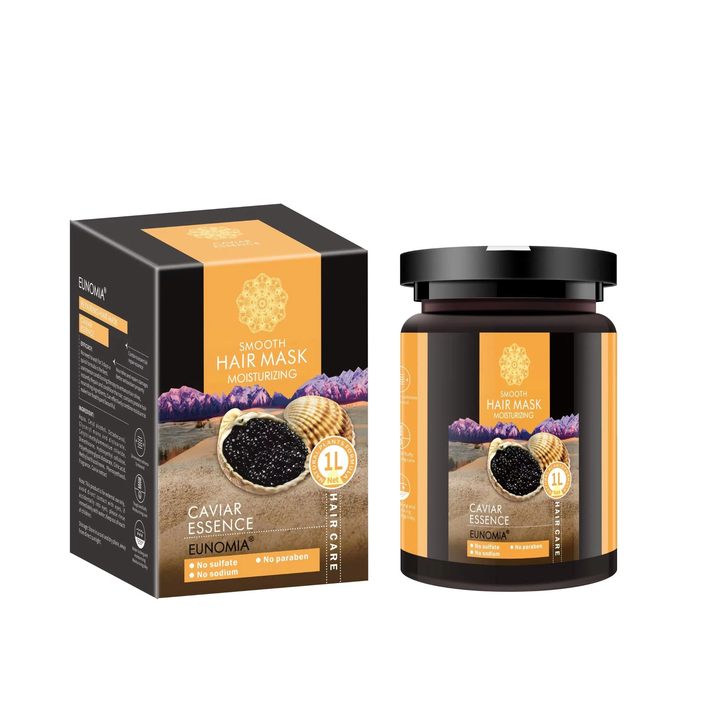 Caviar and Keratin Essence for 900ml Hair Shampoo and Conditioner Salon Level Professional for Hair Care Treatment