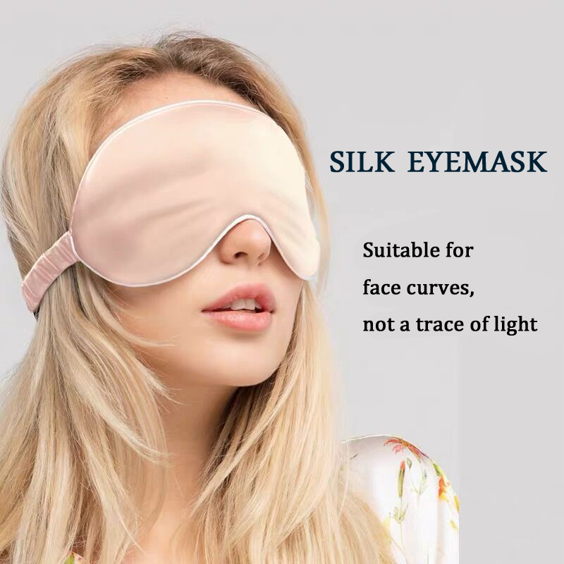 Fashion 100% Silk Customizable Silk Sleep Eyemask