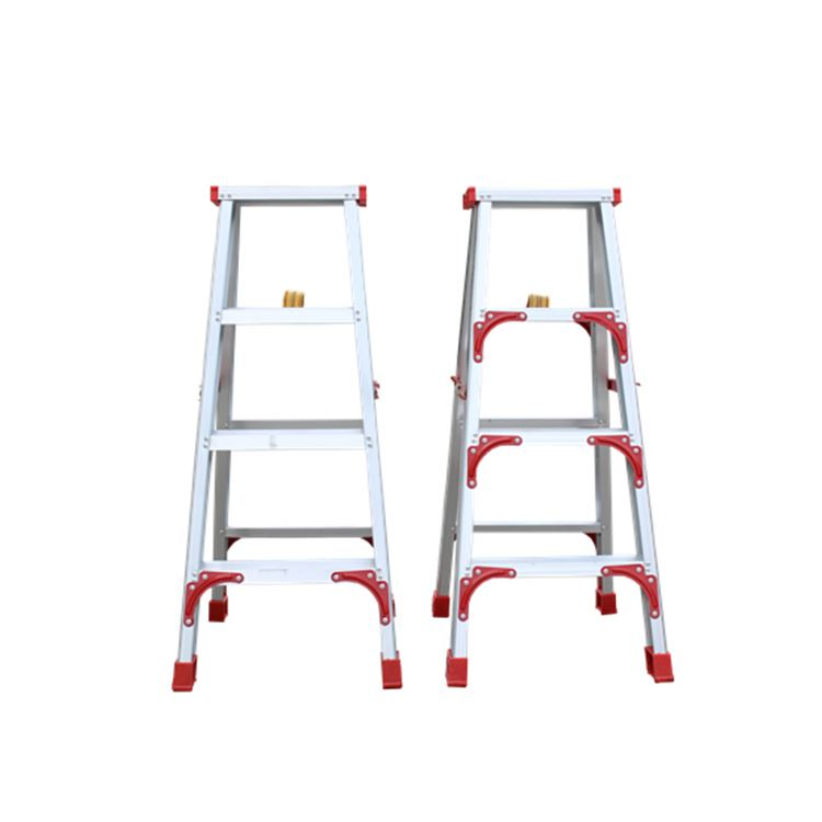 a Frame Extension Multi Position Ladder with Removable Tool Tray and Stabilizer Telescoping Ladder