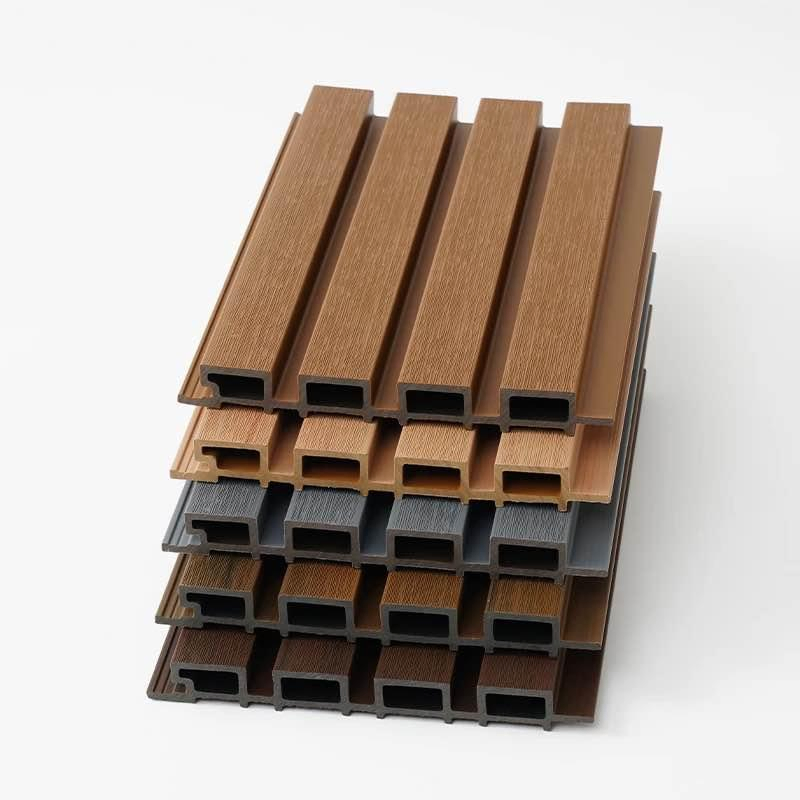 Linyi Factory WPC Decking out Wall Panel WPC Wooden Wall Slat Panel Cladding
